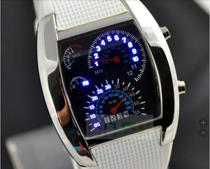 Speedometer Style LED Wrist Watch