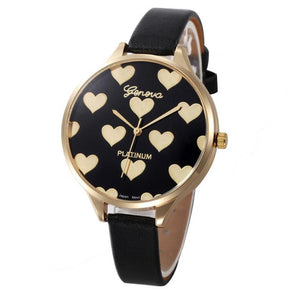 Elegant Ladies Geneva Heart Watch