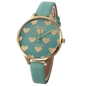 Elegant Ladies Geneva Heart Watch