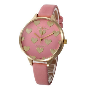 Elegant Ladies Geneva Heart Watch