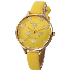 Elegant Ladies Geneva Heart Watch