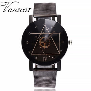 Unisex Rose Gold Gear Luxury Style Watches