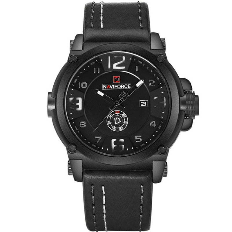 Naviforce Military Sport Men's Leather Watch