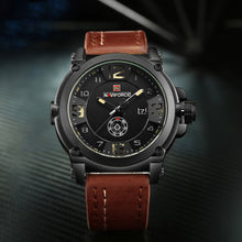 Load image into Gallery viewer, Naviforce Military Sport Men&#39;s Leather Watch