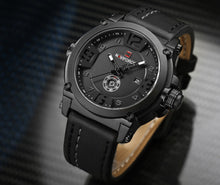 Load image into Gallery viewer, Naviforce Military Sport Men&#39;s Leather Watch