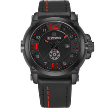 Load image into Gallery viewer, Naviforce Military Sport Men&#39;s Leather Watch