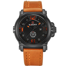 Load image into Gallery viewer, Naviforce Military Sport Men&#39;s Leather Watch