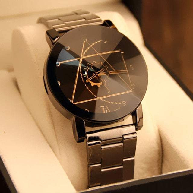 Ancient Geometric Quartz Wristwatch