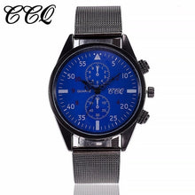 Load image into Gallery viewer, CCQ  Men&#39;s Stainless Steel Analog Quartz Wristwatch