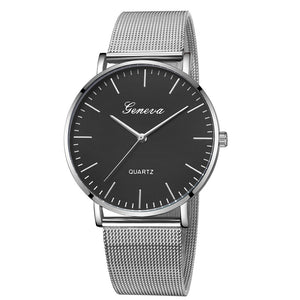 GENEVA Women's Classic Stainless Steel Wrist Watch