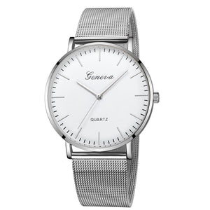 GENEVA Women's Classic Stainless Steel Wrist Watch