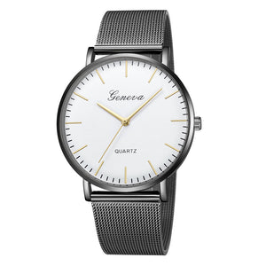 GENEVA Women's Classic Stainless Steel Wrist Watch