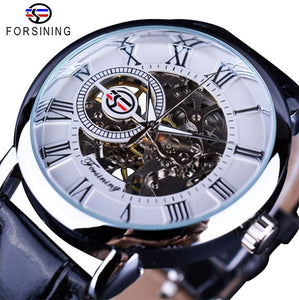 Forsining 3d Design Gold Watch