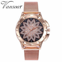 Load image into Gallery viewer, Rose Gold Women&#39;s Flower Watch