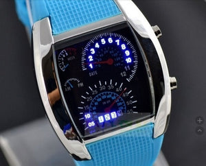 Speedometer Style LED Wrist Watch